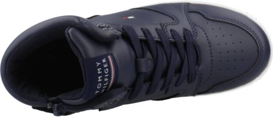 Tommy Hilfiger Mid-Cut Lace-Up Sneaker Blue Dames