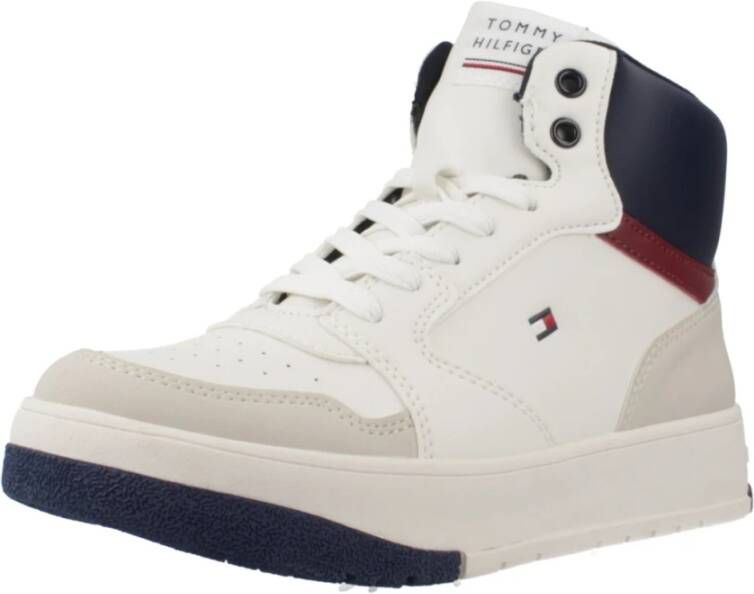 Tommy Hilfiger Mid Cut Lace-Up Sneaker White Heren