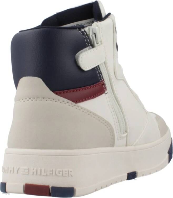 Tommy Hilfiger Mid Cut Lace-Up Sneaker White Heren