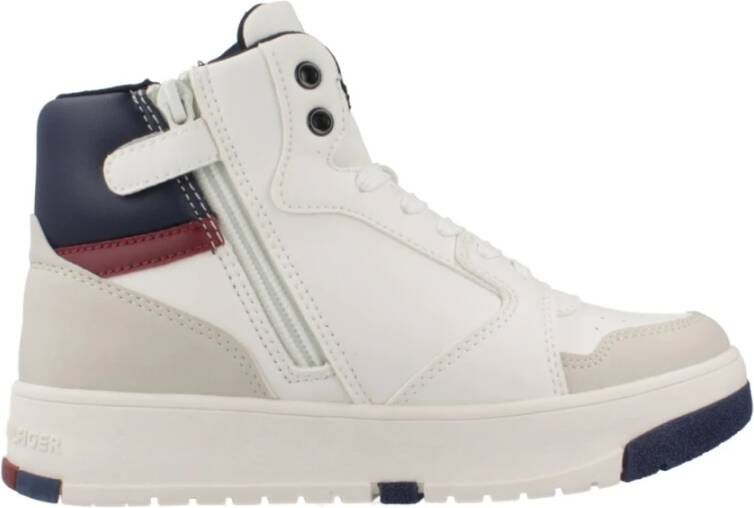 Tommy Hilfiger Mid Cut Lace-Up Sneaker White Heren