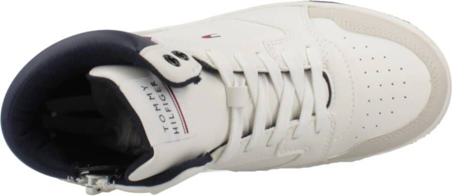 Tommy Hilfiger Mid Cut Lace-Up Sneaker White Heren