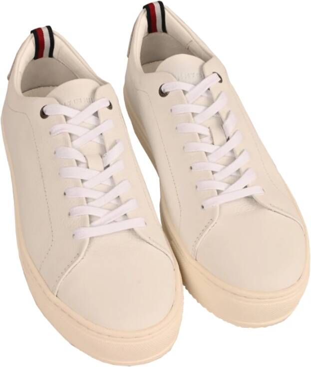 Tommy Hilfiger Minimalistische Eco Leren Sneaker White Heren