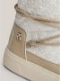 Tommy Hilfiger Monogram Snowboot met Vetersluiting Beige Dames - Thumbnail 4