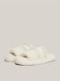 Tommy Hilfiger Nepbont Pantoffels Blancs White Dames - Thumbnail 3