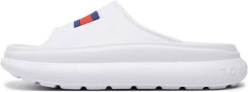 Tommy Hilfiger Platte PVC Logo Muilezel Schoenen White Dames