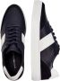 Tommy Hilfiger Premium Gestreepte Sneakers Marineblauw Wit Blue Heren - Thumbnail 4