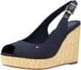 Tommy Hilfiger Sleehaksandaaltjes TOMMY WEBBING LOW WEDGE SANDAL met opvallende logo - Thumbnail 12