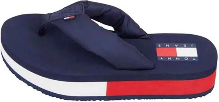 Tommy Hilfiger Recyclede Polyester Slippers Blue Dames - Foto 7