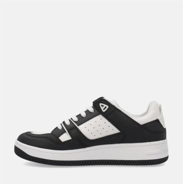 Tommy Hilfiger Retro Leren Sneakers Zwart Black Heren