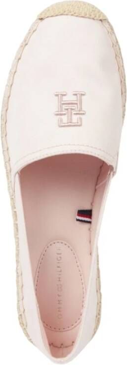 Tommy Hilfiger Roze Geborduurde Platte Espadrilles Pink Dames