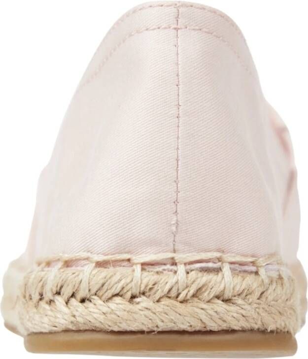 Tommy Hilfiger Roze Geborduurde Platte Espadrilles Pink Dames