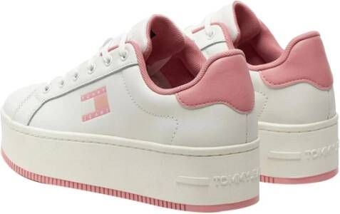 Tommy Hilfiger Roze Sneakers 1Uscita White Dames