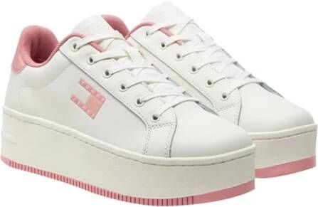 Tommy Hilfiger Roze Sneakers 1Uscita White Dames