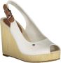 Tommy Hilfiger Sandaaltjes ICONIC ELBA SLING BACK WEDGE zomerschoen sandaal keilhak met jute bekleding - Thumbnail 30