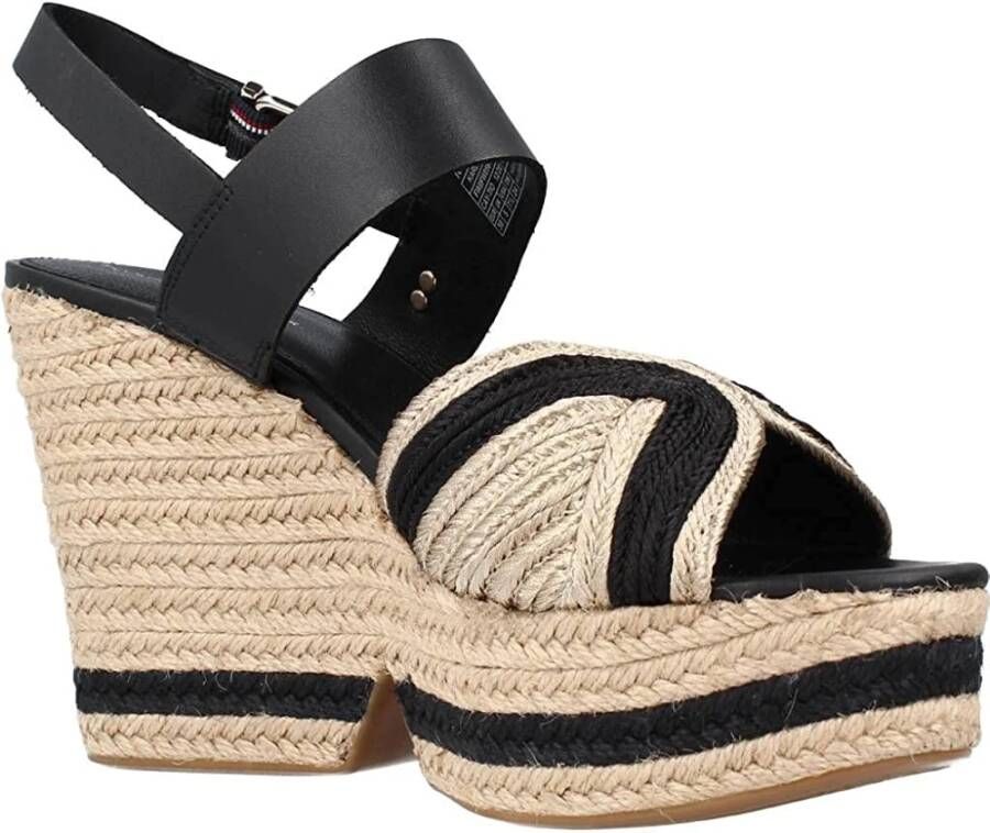 Tommy Hilfiger Sleehak Sandalen Black Dames