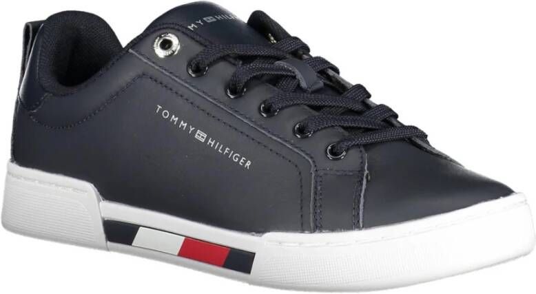 Tommy Hilfiger Blauwe Sneakers met Contrasterende Details Blauw Dames