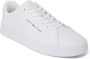 Tommy Jeans Witte leren veterschoenen met rubberen zool White Heren - Thumbnail 11