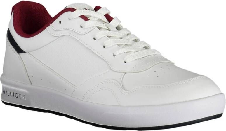 Tommy Hilfiger Witte Sneakers voor Heren met Contrasterende Details Wit Heren