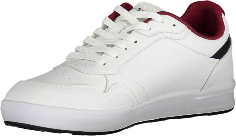 Tommy Hilfiger Witte Sneakers voor Heren met Contrasterende Details Wit Heren