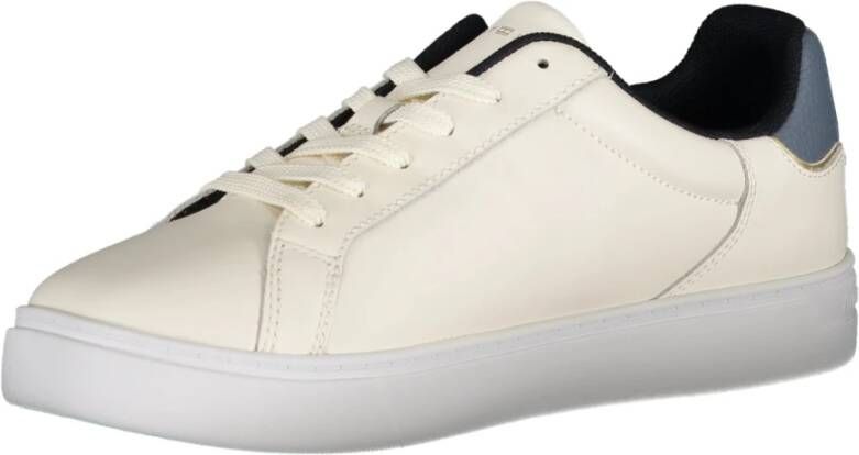 Tommy Hilfiger Sportieve Beige Sneakers met Blauwe Details Beige Dames