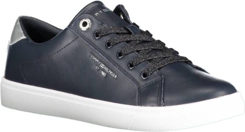 Tommy Hilfiger Sportieve Blauwe Veterschoenen met Contrastdetails Blue Heren