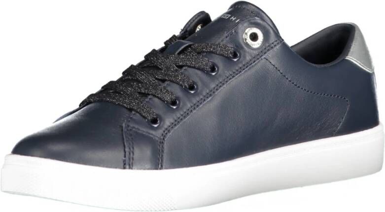 Tommy Hilfiger Sportieve Blauwe Veterschoenen met Contrastdetails Blue Heren