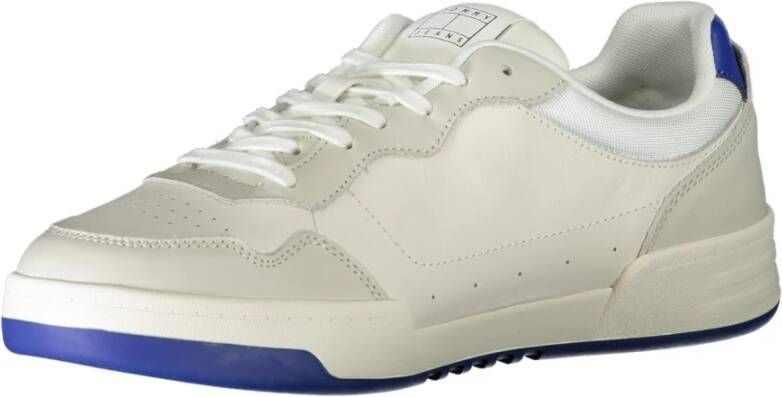 Tommy Hilfiger Sportieve witte sneakers met blauwe details White Heren