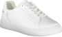 Tommy Hilfiger Sportieve witte vetersneakers met contrastdetails White Dames - Thumbnail 10