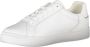 Tommy Hilfiger Sportieve witte vetersneakers met contrastdetails White Dames - Thumbnail 11