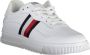 Tommy Hilfiger Sportieve witte vetersneakers met contrastdetails White Heren - Thumbnail 10