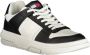 Tommy Hilfiger Sportieve Zwarte Vetersneakers met Witte Contrastdetails en Logoprint Black Dames - Thumbnail 3