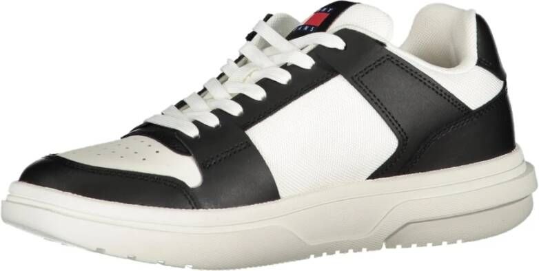 Tommy Hilfiger Sportieve Zwarte Sneakers met Witte Details Black Dames