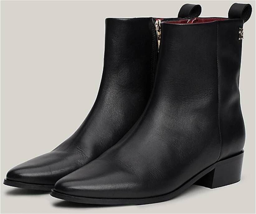 Tommy Hilfiger Stijlvolle Enkellaarzen Black Dames