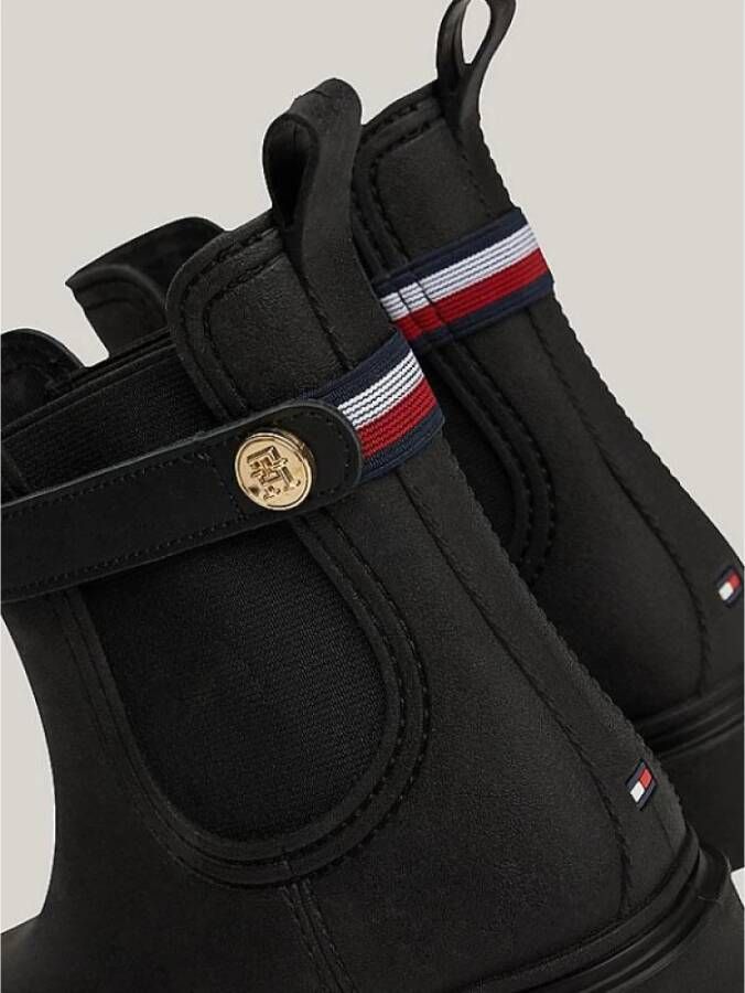 Tommy Hilfiger Stijlvolle Rubberen Regenlaars Black Dames