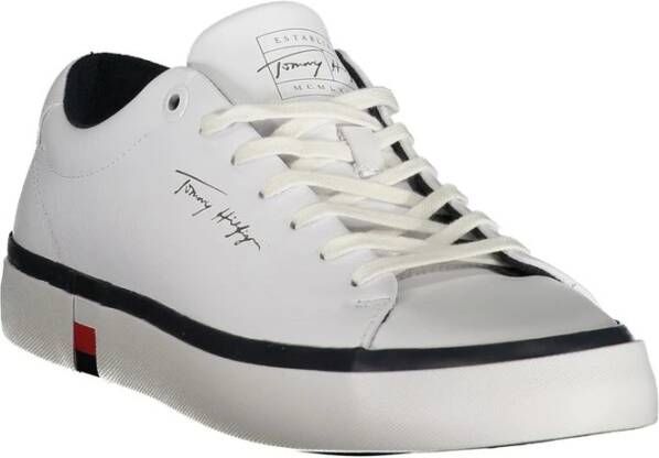 Tommy Hilfiger Stijlvolle witte sneakers voor elke gelegenheid White Heren