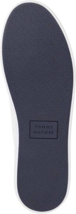 Tommy Hilfiger Strepen Mesh Vrijetijdssneakers Wit White Heren