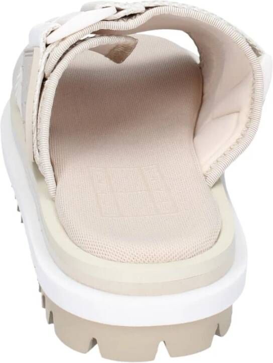 Tommy Hilfiger Textiel Flatform Sandalen voor Vrouwen Beige Dames