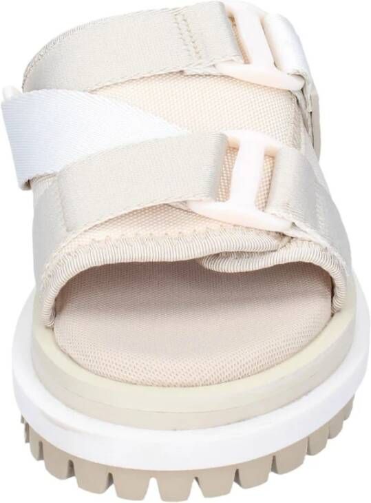 Tommy Hilfiger Textiel Flatform Sandalen voor Vrouwen Beige Dames