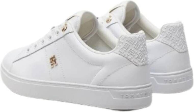 Tommy Hilfiger Verhoogde Monogram Sneakers White Dames