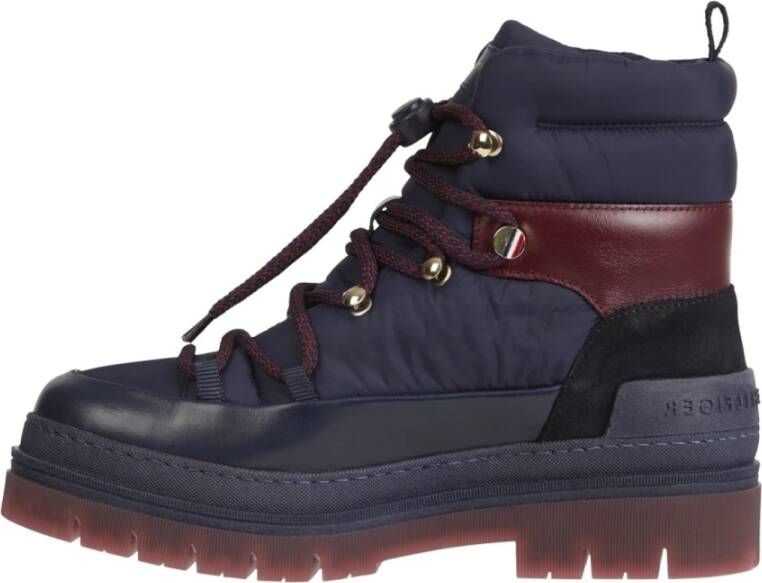 Tommy Hilfiger Veterlaarzen Blauw Dames