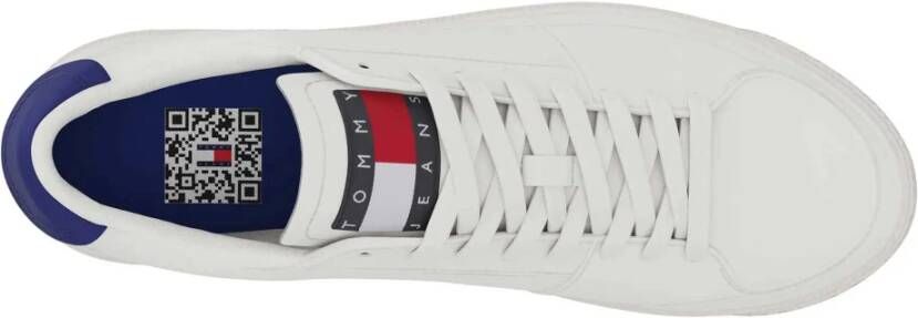 Tommy Hilfiger Vulcanized Leather Sneakers White Heren