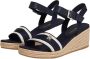 Tommy Hilfiger Sleehaksandaaltjes WEBBING WEDGE SANDAL zomerschoen sandaal keilhak met verstelbare gesp - Thumbnail 11