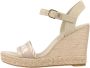 TOMMY HILFIGER Sandalen Dames Seasonal Webbing Wedge Maat: 39 Materiaal: Leer Kleur: Beige - Thumbnail 10