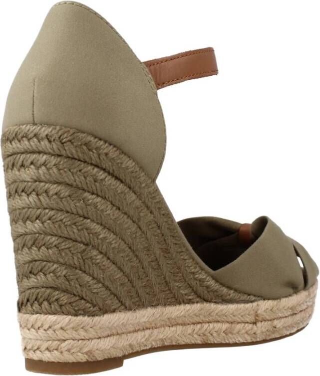 Tommy Hilfiger Espadrilles Basic Open Toe High Wedge in groen - Foto 13