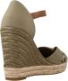 Tommy Hilfiger Espadrilles Basic Open Toe High Wedge in groen - Thumbnail 13