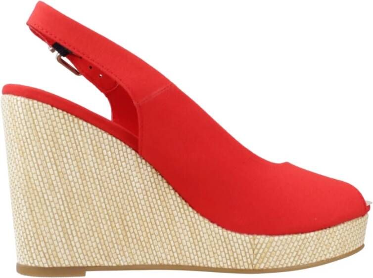 Tommy Hilfiger Wedges Red Dames