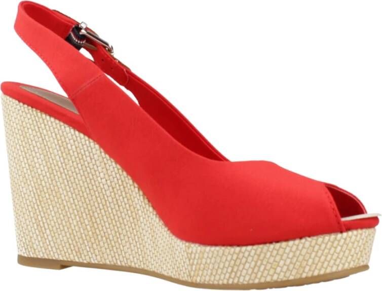 Tommy Hilfiger Wedges Red Dames