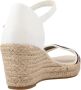 Tommy Hilfiger Gerecyclede Katoenen Sleehak Sandalen White Dames - Thumbnail 8