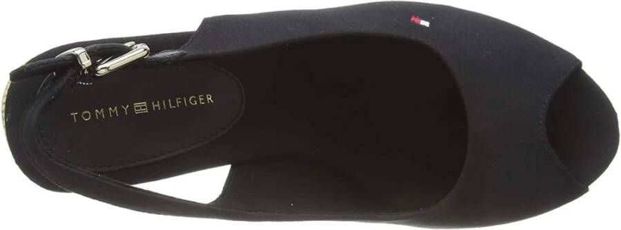 Tommy Hilfiger Wig Sandalen Black Dames