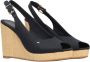 Tommy Hilfiger Sleehaksandaaltjes TOMMY WEBBING LOW WEDGE SANDAL met opvallende logo - Thumbnail 8